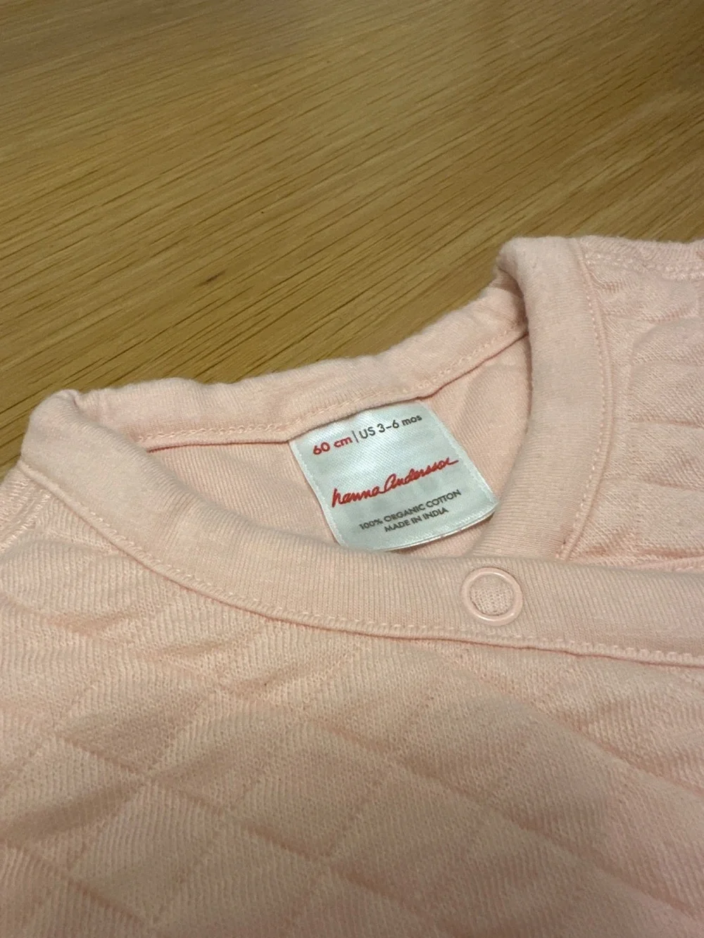 Hanna Andersson Quilted Light Pink Footie